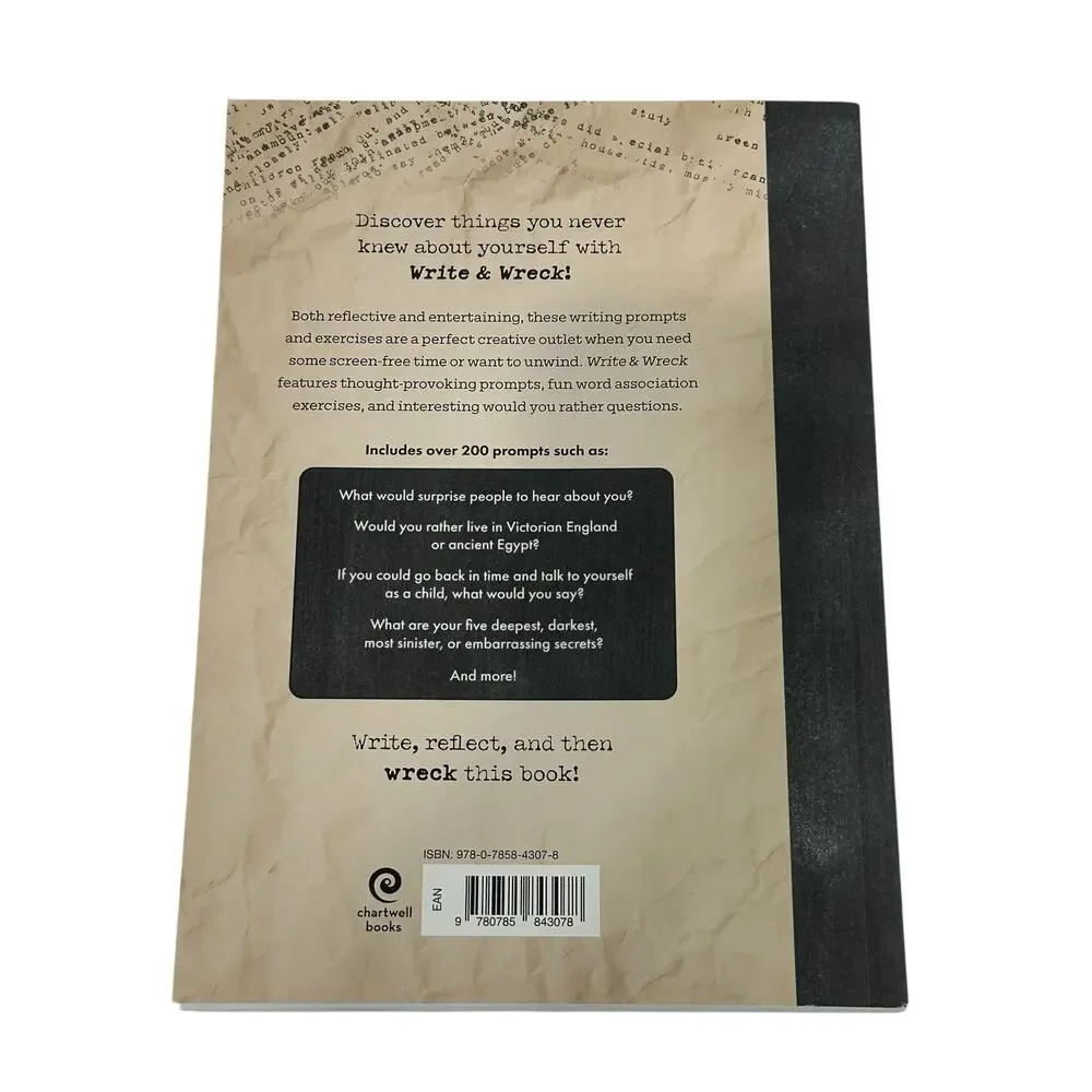 write & wreck journal new prompt writing book self discovery